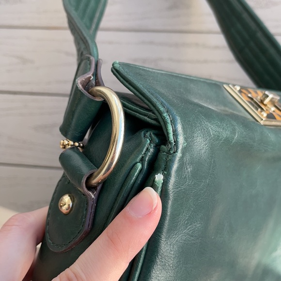 SOLD ON VINTED | Vintage Liz Claiborne Forest Green Shoulder Bag - Picture 5 of 15